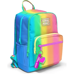 Coral High Renkli Çizgili Dört Bölmeli Okul Sırt Çantası 23673