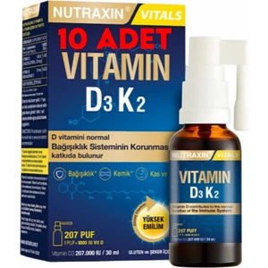Vitamin D3K2 Sprey 30 ml 10 Adet