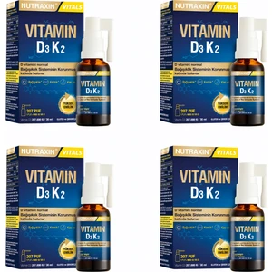 Vitamin D3K2 Sprey 30 ml 4 Adet