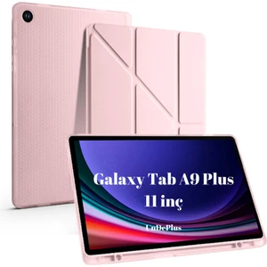 Samsung Galaxy Tab A9 Plus X210 X213 X215 X217 Kılıf Kalem Bölmeli Trifolding Case