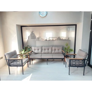 Adım Shops Inci Balkon-Bahçe-Kafe Çay Seti Koltuk Oturma Takımı-Oturma Grubu Çstakımlazer