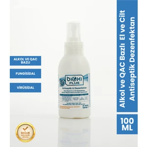 ® Alkol ve QAC Bazlı El ve Cilt Antiseptik Dezenfektan 100 ML | Güvenli ve Etkili Koruma