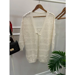 Ajurlu Bağlamalı Mevsimlik Triko Hırka BK-4361