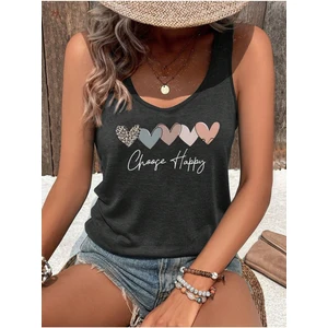 Kadın Oversize V Yaka T-Shirt Günlük Kullanım İçin Şık Tasarım Dijital Baskı