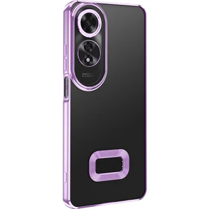 Oppo A60 Uyumlu Kılıf Omega Silikon Lila