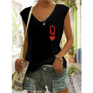 Pocket Printed Baskılı Kadın Oversize Salas T-Shirt Boyfriend