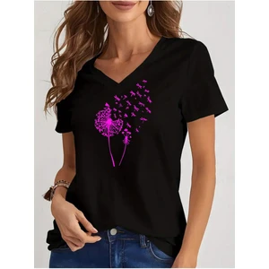 Kadın Oversize Salas V Yaka T-Shirt Salaş