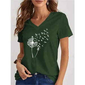 Kadın Oversize Salas V Yaka T-Shirt Salaş