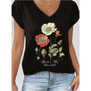 Fotoğraf Makinası Baskılı Oversize T-Shirt Salaş Boyfirend