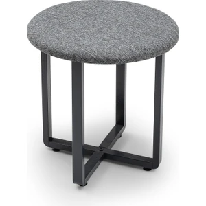 Wood House Pofi Puf Gri-Antrasit