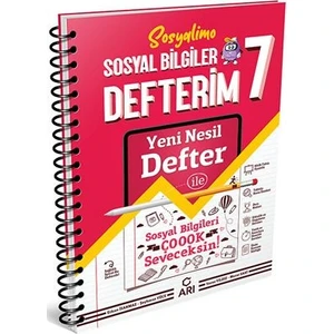7. Sınıf Akıllı Sosyal Bilgiler Defteri Sosyalimo / Erkan Isanmaz / Arı Yayıncılık / 9786257832632