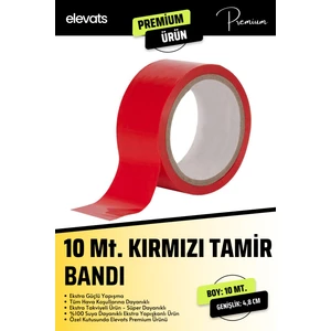 Premium 10 mt. Kırmızı Tamir Bandı 48 mm Tamir Bant