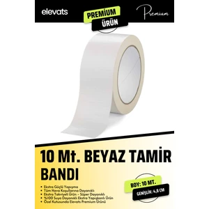 Premium 10 mt. Beyaz Tamir Bandı 48 mm Tamir Bant