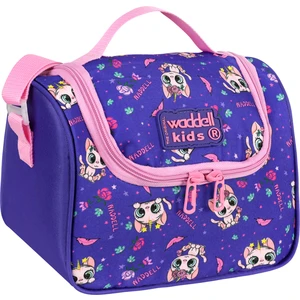 Royalglow Mor Kedi Desenli Termal Beslenme Çantası ve Yemek Çantası Waddell