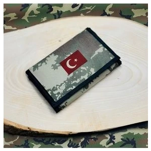 Asker Boyun Asmalı Cüzdan Bayrak Logolu