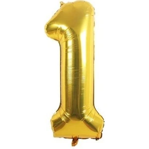 34 Inç 76  cm  Folyo Balon 1 Rakam