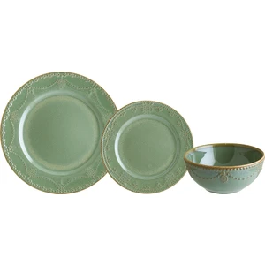 Chichi Home Sage Pearl Reaktif 18 Parça Porselen Yemek Seti 6 Kişilik