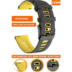 Huawei Watch Gt Gt2 Gt3 Gt4 Gt5-Xiaomi Redmi Watch 5 Active-Lite Uyumlu 22MM Silikon Saat Kordonu Kayışı A5622MM