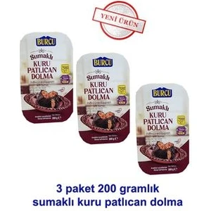 Kuru Patlıcan Dolma 200 Gramlık 3 Adet