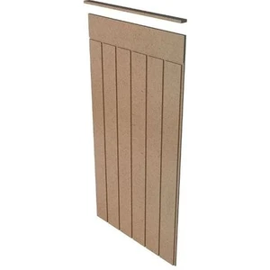 Maison Dekoratif Ahşap Duvar Paneli, 4mm Ham Mdf, Boyanabilir Duvar Çıtası (54 cm  x 103 cm )
