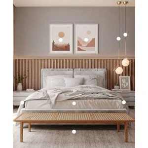 Karaağaç Mimarlık Dekoratif Ahşap Duvar Paneli, 4mm Ham Mdf, Boyanabilir Duvar Çıtası (35 cm  x 100 cm )