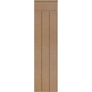 Karaağaç Mimarlık Dekoratif Ahşap Duvar Paneli, 4mm Ham Mdf, Boyanabilir Duvar Çıtası, Duvar Paneli (27 cm  x 102 cm )