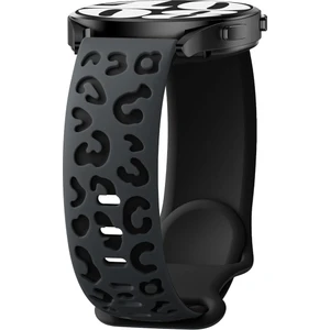 Samsung Galaxy Watch Active 2/gear Sport/s2 Classic/watch 3 41MM Uyumlu Leopar Desenli Siliko Kordon