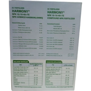 Gübre Npk Harmony  10-10-40+Te Dr Tarsa 1kg