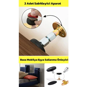 Yatak Baza Başlık Sabitleme Aparatı Ses ve Sallanma Titreşim Önleyici Eşya Sabitleme 2 Adet