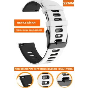 Huawei Watch Gt Gt2 Gt3 Gt4 Gt5-Xiaomi Redmi Watch 5 Active-Lite Uyumlu 22MM Silikon Saat Kordonu Kayışı A5622MM