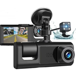 S-1 1080P Araç Içi Kamera 3 Kameralı ( Ön Görüş - Geri Görüş - Iç Görüş ) Gece Görüşlü