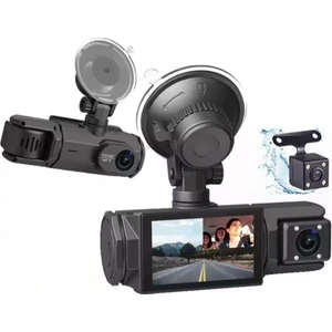 S-2 1080P Araç Içi Kamera 3 Kameralı ( Ön Görüş-Geri Görüş - Iç Veya Yan Görüş ) Gece Görüş