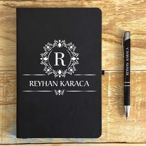 Kişiye Özel Isimli Ajanda Not Defteri ve Kalem Seti 2413B1006