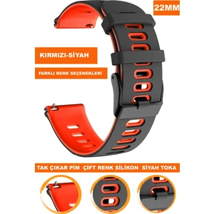 Huawei Watch Gt Gt2 Gt3 Gt4 Gt5-Xiaomi Redmi Watch 5 Active-Lite Uyumlu 22MM Silikon Saat Kordonu Kayışı A5622MM