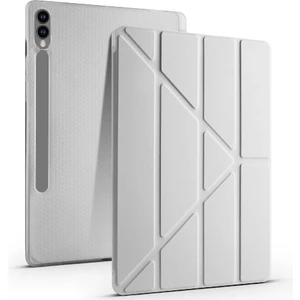 Samsung Galaxy Tab S9 2023 Yatay ve Dikey Standlı Antişok Köşe Korumalı Kalemlikli Origami Slikon Kılıf Sm- X710 X716 X718