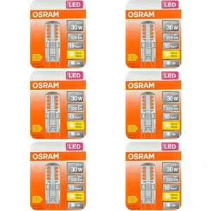 LED PIN30 G9 220V 2,6W=30W LED Kapsül Ampul 4000K Osram 6 Lı Paket