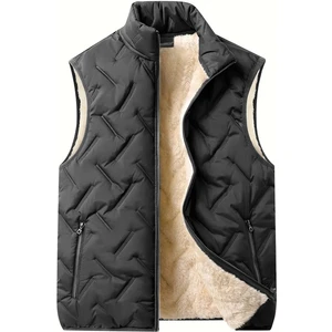 Ghassy Co. Unisex Çift Katman Ultra Termal Isı Yalıtımlı Su ve Rüzgar Geçirmez Içi Peluşlu Yelek