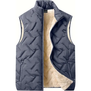 Ghassy Co. Unisex Çift Katman Ultra Termal Isı Yalıtımlı Su ve Rüzgar Geçirmez Içi Peluşlu Yelek