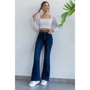 Benjamin 90's Ispanyol Paça Yüksek Bel Jean