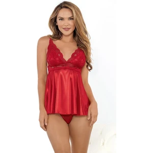 Zuhal Nighty Saten Tanga Askılı  Gecelik