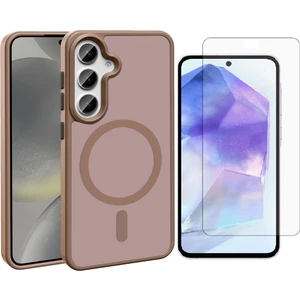 Samsung Galaxy S25 Plus Kılıf Magsafe Şarj Özellikli Mat Arka Yüzey Zore Sio Kapak + Nano Ekran Koruyucu