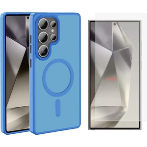 Samsung Galaxy S25 Ultra Kılıf Magsafe Şarj Özellikli Mat Arka Yüzey Zore Sio Kapak + Nano Ekran Koruyucu