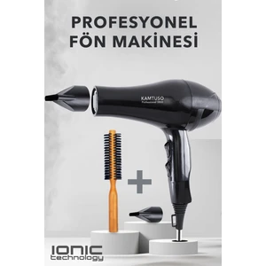 Kamtuso 3800 Iyonik Profesyonel Fön Makinesi Saç Kurutma + Fön Fırçası