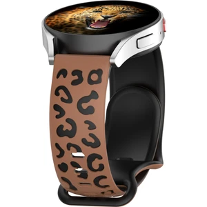 Samsung Galaxy Watch 7-6-5-4 & Huawei Watch Gt2-Gt3-Gt4 42MM Uyumlu A+Kalite Leopar Desenli Kordon