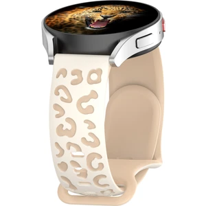 Samsung Galaxy Watch 7-6-5-4 & Huawei Watch Gt2-Gt3-Gt4 42MM Uyumlu A+Kalite Leopar Desenli Kordon