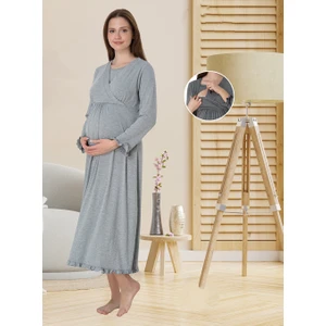 Dvina Effortt Lohusa Gecelik Gri - 4043