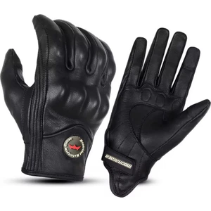 Motosiklet Eldiveni %100 Gerçek Deri Siyah Touch Özellik Unisex Korumalı Motor Eldiveni Nx-7
