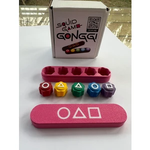 Pembe Kutulu, Çelik Bilyalı Squid Game 2 Gonggi 5 Taş Oyunu, Kalamar Oyunu Beş Taş,kore Oyunu