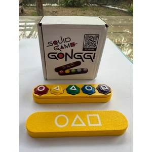 Sarı Kutulu,Çelik Bilyalı Gongi Squid Game 2 Gonggi 5 Taş Oyunu, Kalamar Oyunu,Beş Taş Oyunu,kore Oyunu