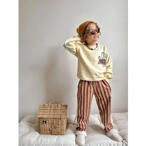 Miniko Kids Erkek Çocuk Kaktüs Modelli California Baskılı Pamuk Eşofman Takımı